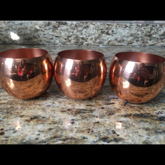 3 vintage Coppercraft Guild cups